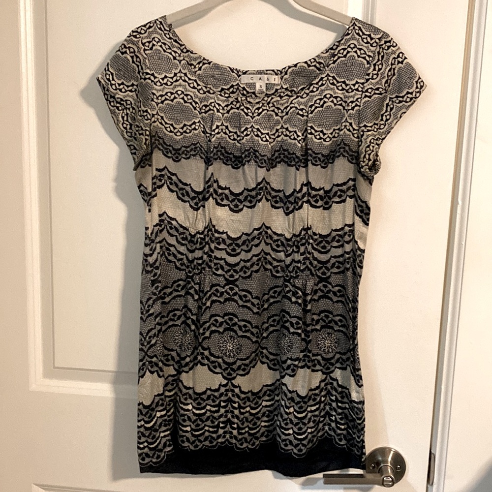 CAbi 100% Silk Tunic - Size Small